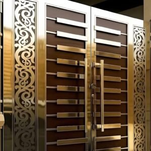 Luxury Entrance Stainless Steel Gate Design by Aryan Steel Art