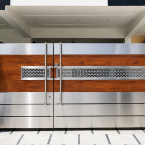 Steel Main Gate Design | Modern Stainless Steel Gate