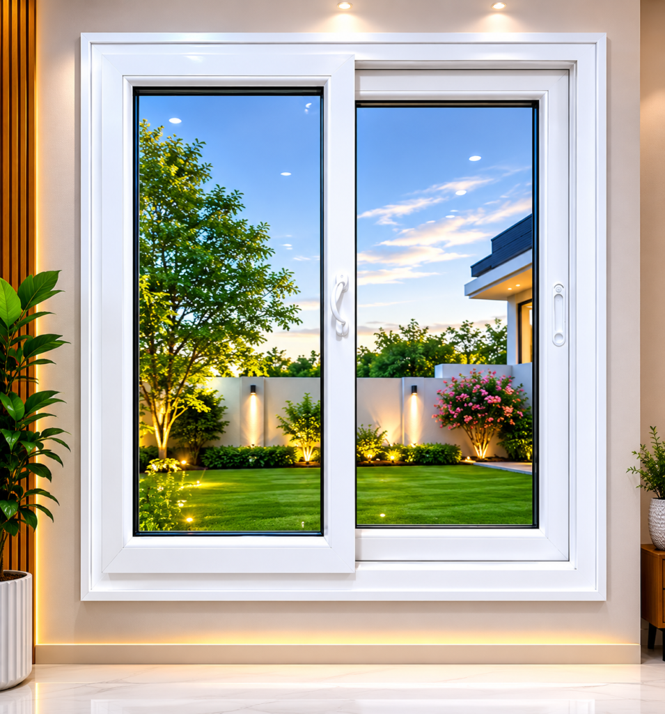 uPVC Window Design in Darbhanga Bihar by Aryan Steel Art