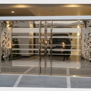 Stainless Steel Main Gate Design for Home & Villa