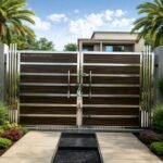 Modern stainless steel gate design for homes in Darbhanga