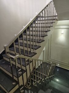 Premium Stainless Steel Railing Design in Madhubani by Aryan Steel Art