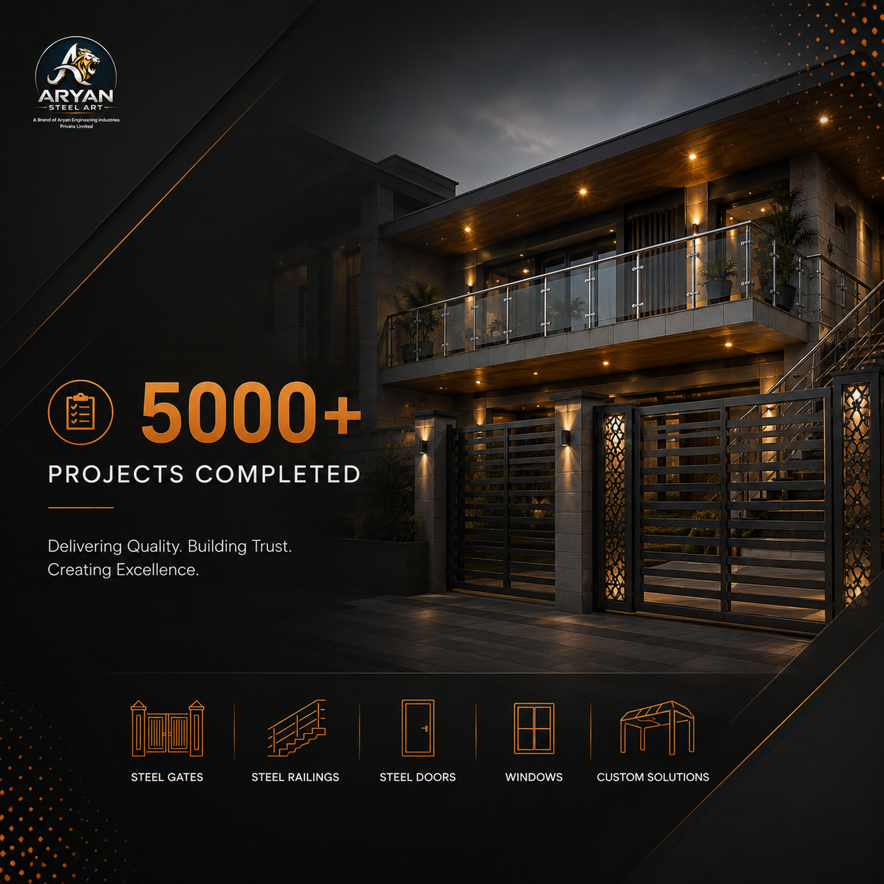 Premium Stainless Steel Staircase Railing
