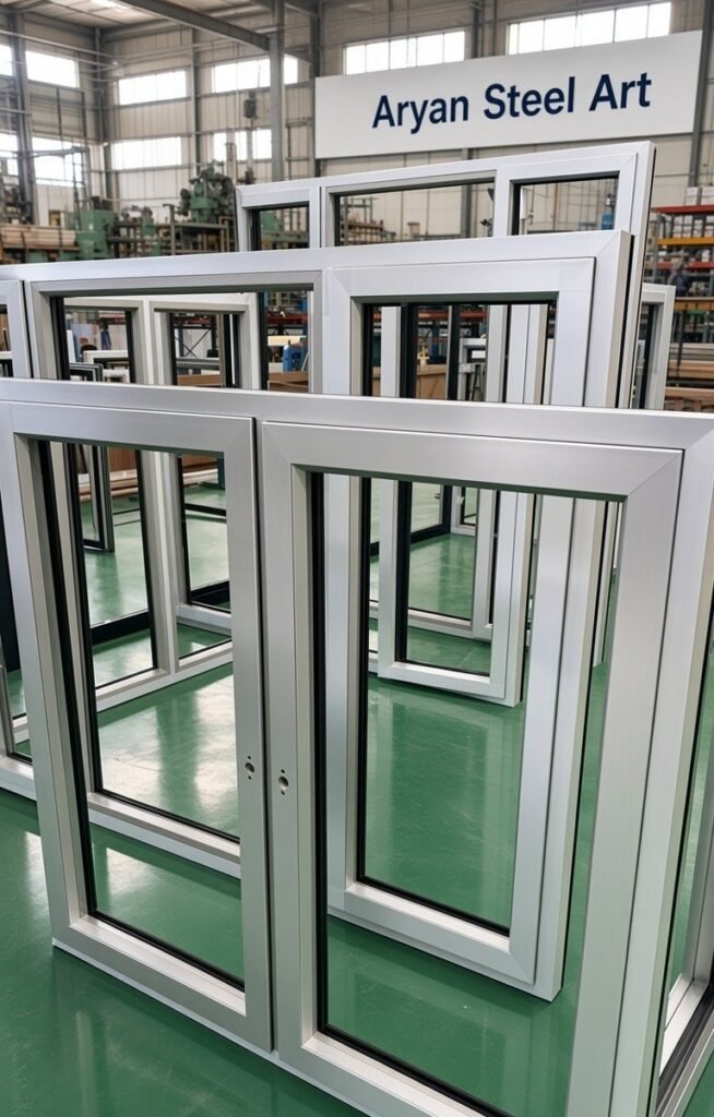 Aryan Steel Art aluminium windows for modern homes