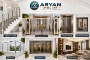 Aryan Steel Art Projects & Portfolio Aryan Steel Art stainless steel gate and railing projects in Darbhanga Bihar India