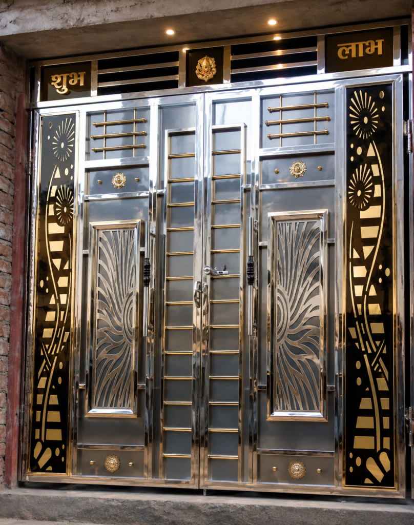 Modern stainless steel main gate Darbhanga
