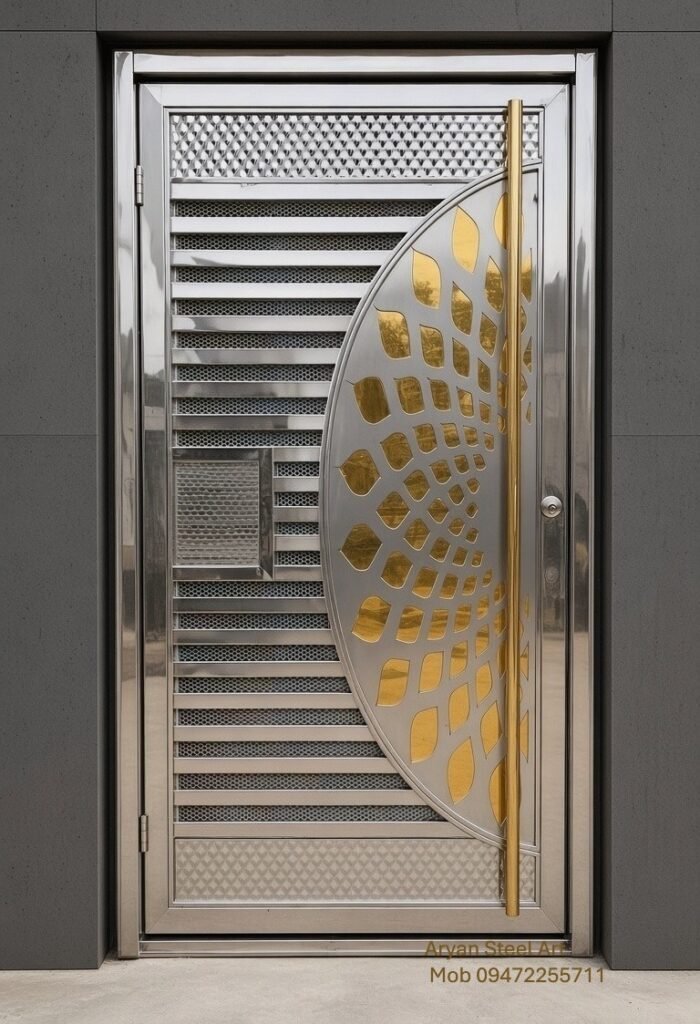 modern steel gate design 4 feet for home