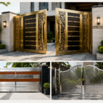 Modern stainless steel gate designs by Aryan Steel Art