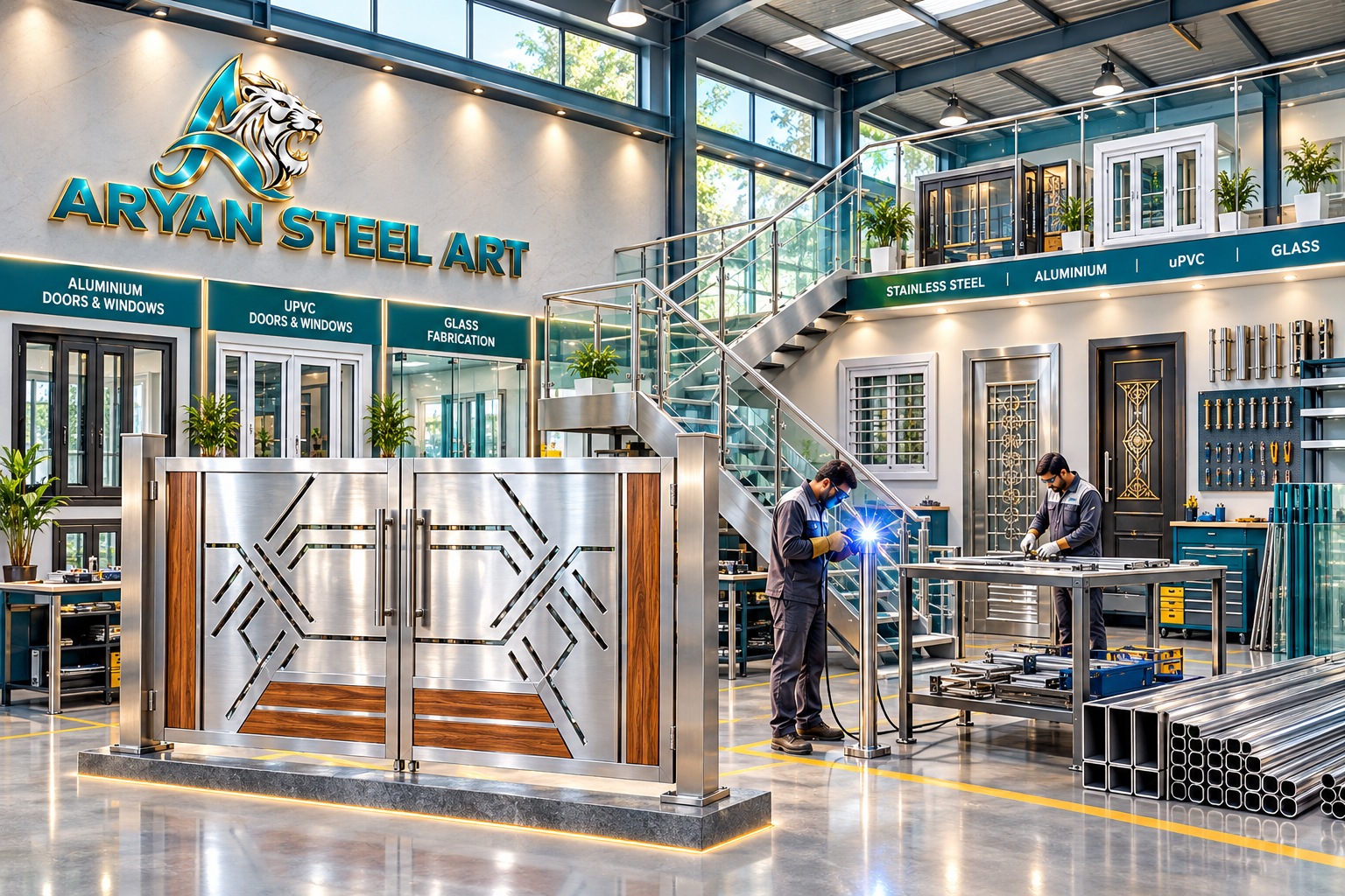 Best fabrication in Bihar for steel gates railings and doors