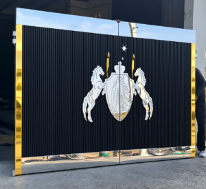 Modern steel gate design for home entrance