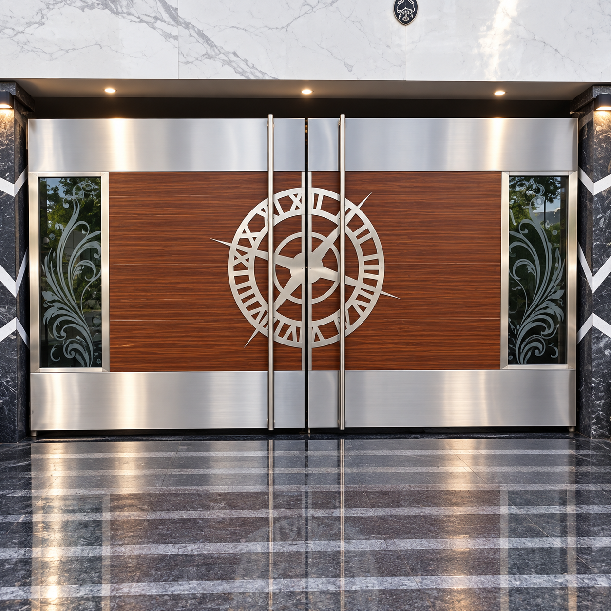 Modern steel gate double door design for main entrance