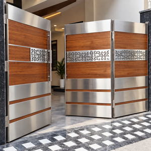 Luxury stainless steel folding gate design for modern home entrance
