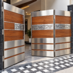 Modern stainless steel gate price for home entrance
