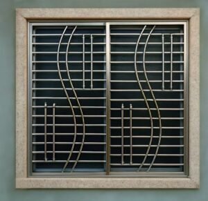 Modern stainless steel grill design by Aryan Steel Art