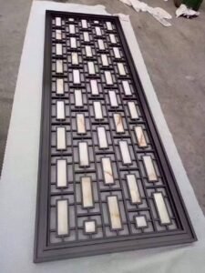 Modern steel grill design by Aryan Steel Art
