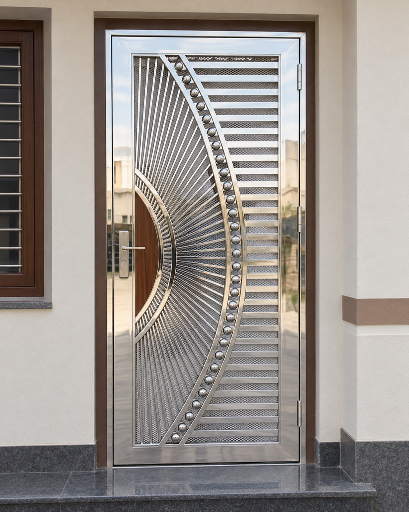 Steel gate designs in Darbhanga Bihar by Aryan Steel Art